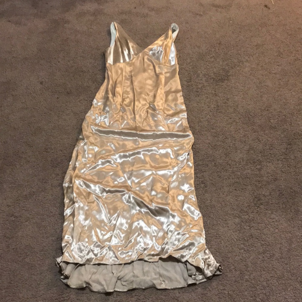 A gold Dress